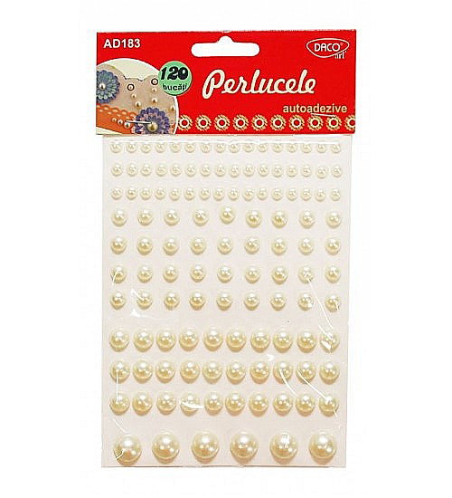 ADA PERLE PLASTIC AUTOADEZIVE 120 BUCATI 4 MARIMI DACO AD183 [1]