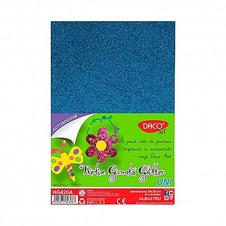 ADA COALA GUMATA GLITTER, AUTOADEZIVA, A4 ALBASTRU HG420A [1]