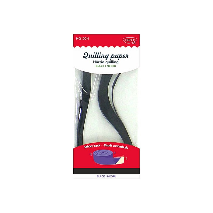 ADA HARTIE QUILLING DACO NEGRU 5MM 100/SET HQ100N [1]