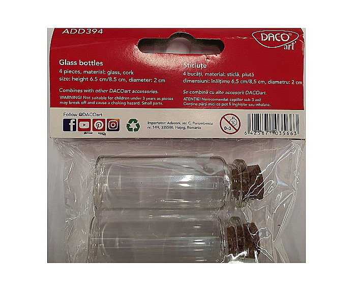 ADA STICLA CU DOP DE PLUTA DACO 6.5CM 4/SET AD394 [2]