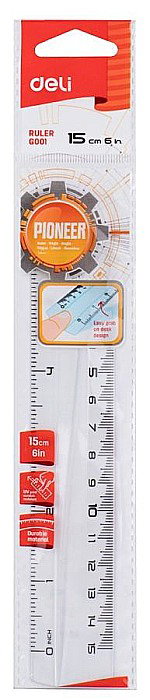 LEC RIGLA DELI 15CM TRANSPARENTA DLEG00112 [1]
