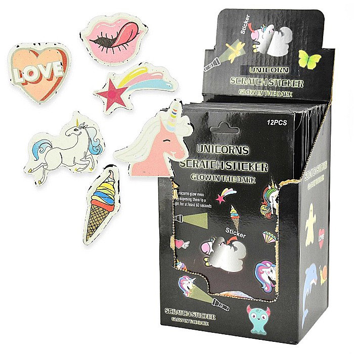 ROB STICKERE RAZUIBILE LUMINOASE 12/SET UNICORN 23441 [1]