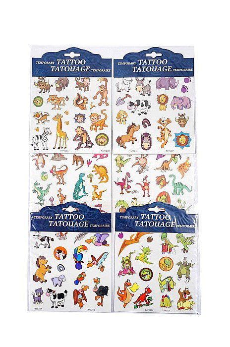 ROB TATUAJE TEMPORARE 6/SET ANIMALE GLITTER 32465 [1]