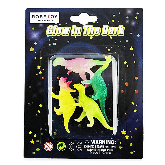 ROB FIGURINE DINOZAURI 7CM GLOW IN THE DARK 4/SET 41965 [1]