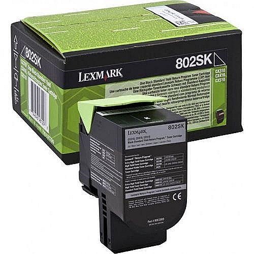 NEO TONER LEXMARK 80C2SK0 BK 802SK NEGRU ORIGINAL [1]
