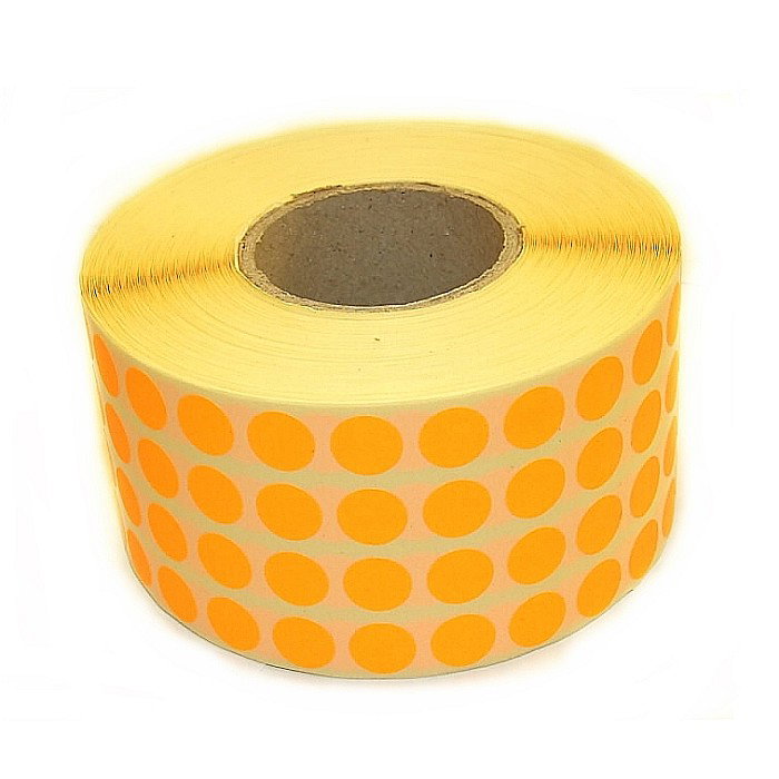 ROM ROLA PRET BULINE MICI 10*10 MM, 13480 ETICHETE/ ROLA COLOR [5]