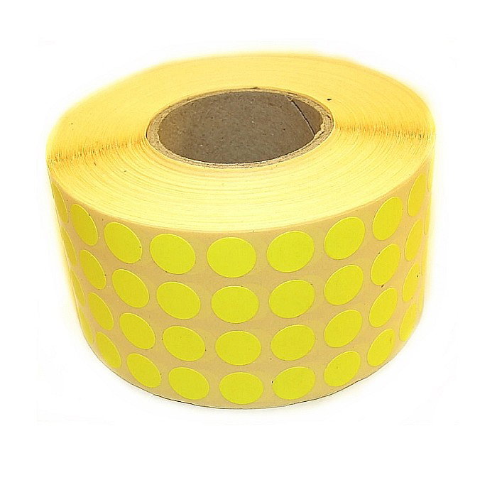 ROM ROLA PRET BULINE MICI 10*10 MM, 13480 ETICHETE/ ROLA COLOR [6]