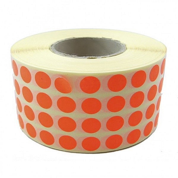 ROM ROLA PRET BULINE MICI 10*10 MM 17320 ETICHETE/ ROLA COLOR [7]
