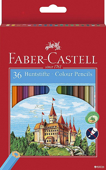 LEC CREIOANE COLORATE FABER-CASTELL ECO CU ASCUTITOARE 36/SET  FC120136 [1]