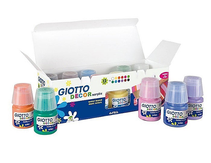 FIL VOPSEA ACRILICA GIOTTO 12 X 25 ML 12/SET 530600 [1]