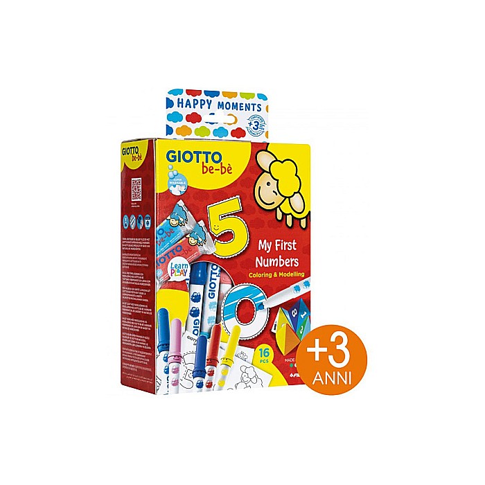 KIT PLASTILINA+CARIOCI GIOTTO BEBE MY FIRST NUMBERS 478600 [1]