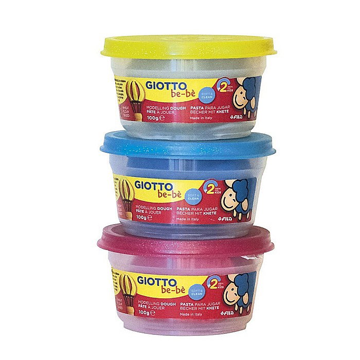 PLASTILINA MODELAJ GIOTTO BEBE GLITTER 3/SET 479700 [2]