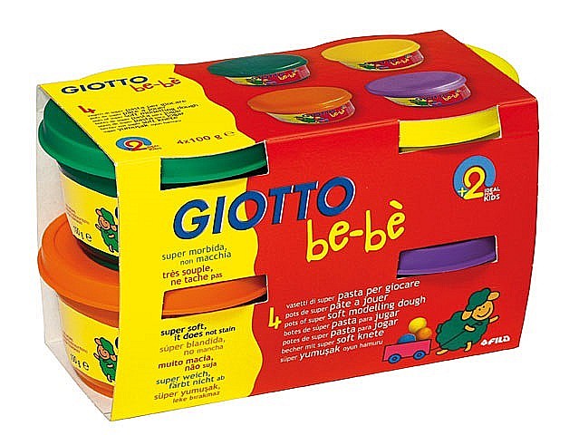 FIL PLASTILINA MODELAJ GIOTTO BEBE 100GR*4/SET 464903 [1]
