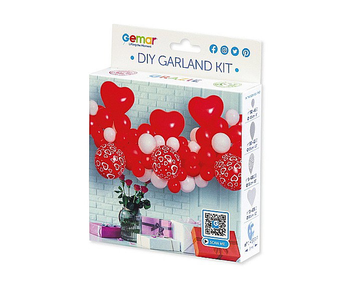 GOD GHIRLANDA DIN BALOANE GEMAR DIY Love, 2m, 65/set 031409 [3]