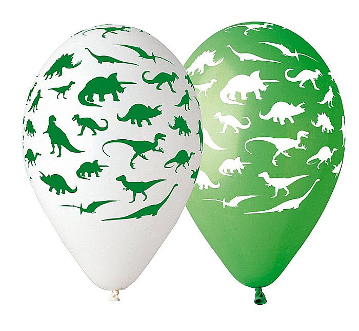 GOD BALOANE Premium Balloons "Dinosaur", 30cm, mix 5/set GS110/P154 [1]