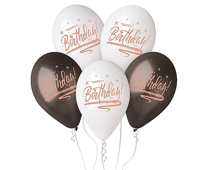 GOD BALOANE PREMIUM HELIUM BALLOONS, Happy Birthday, 33cm 5/set GMS120/798 [1]