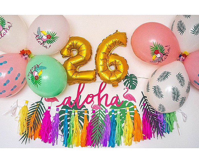 GOD BALOANE Premium helium balloons "Toucan - Aloha", 33cm, mix 5/set GS120/786 [3]
