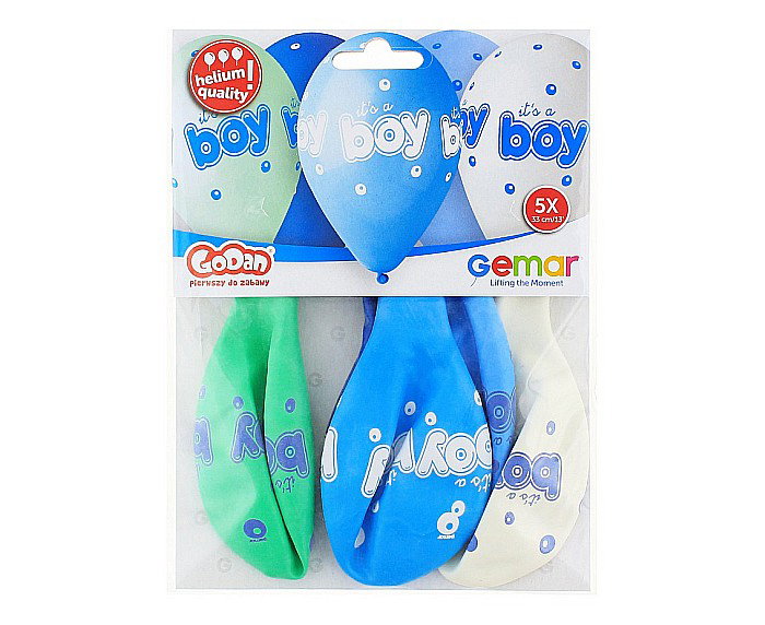 GOD BALOANE Premium helium ballons, It's a Boy, 33cm, 5/set GS120/943 [2]
