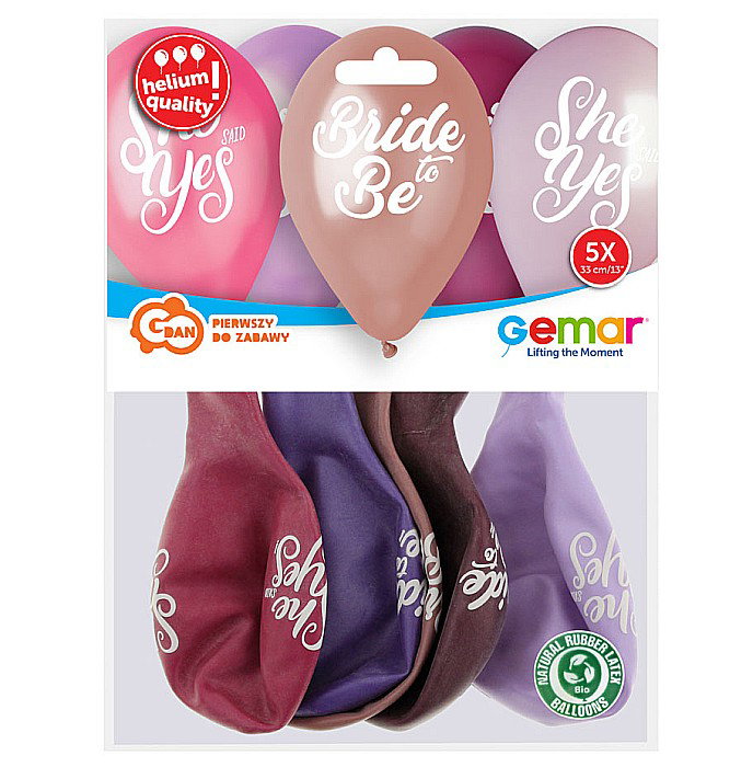 GOD BALOANE Premium helium ballons, Ladies Night, 33cm, 5/set GMS120/LNG [2]