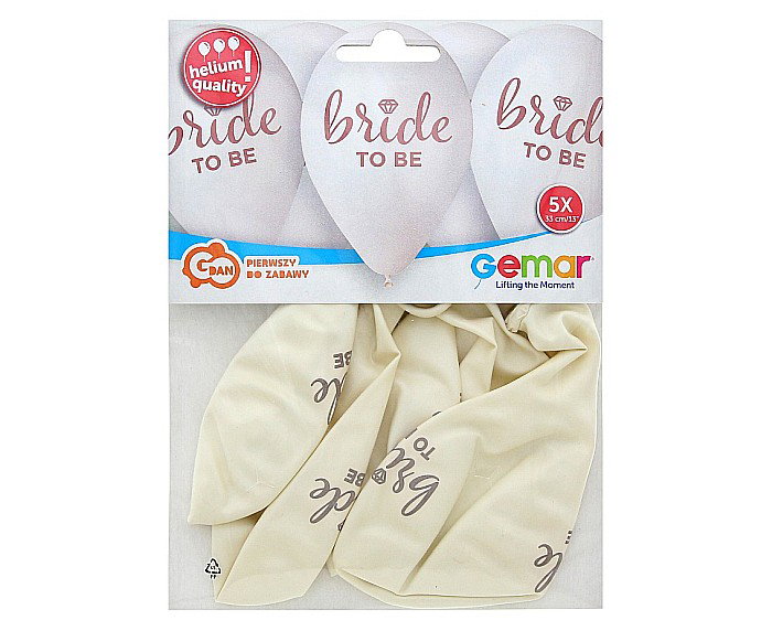 GOD BALOANE Premium helium balloons, Bride To Be, 33cm, 5/set GS120/BTB [3]