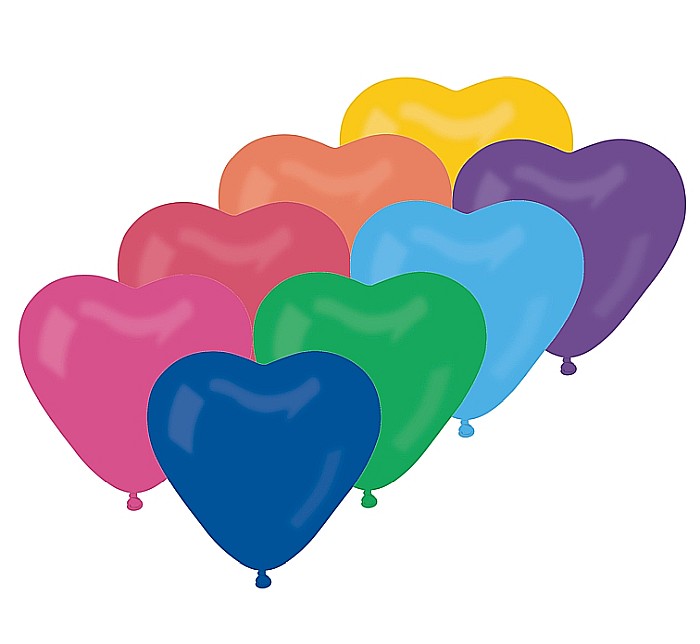 GOD BALOANE CR pastel, Heart without overprint, 25cm, multicoloured 50/set CR/80/50 [1]