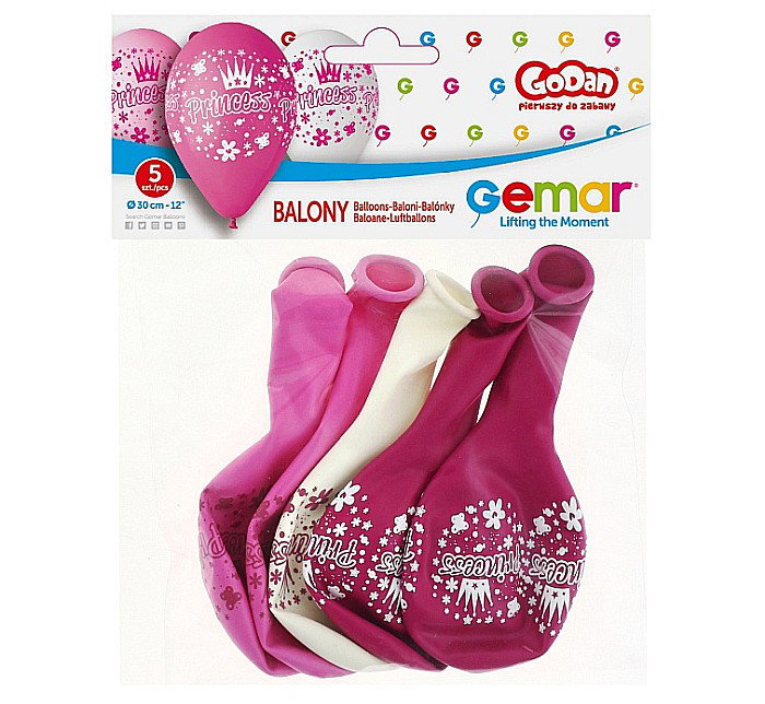 GOD BALOANE Balloons Premium, Princess, 30cm, 5/set GB/PG32 [2]
