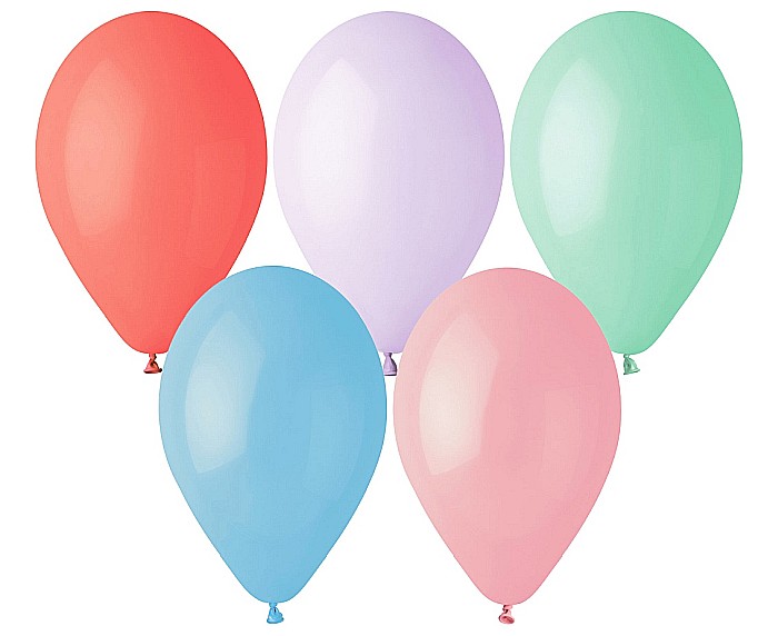 GOD BALOANE LATEX GEMAR G90, 25cm, pastel colours assorted 100/set G90/MC [1]