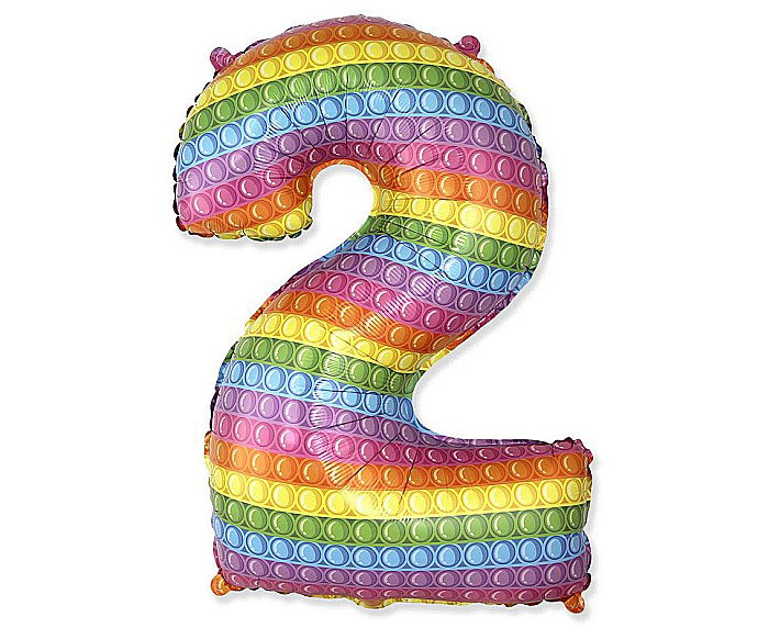 GOD BALON FOLIE ALUMINIU  Number 2, POP IT, 85cm 901812POP [1]