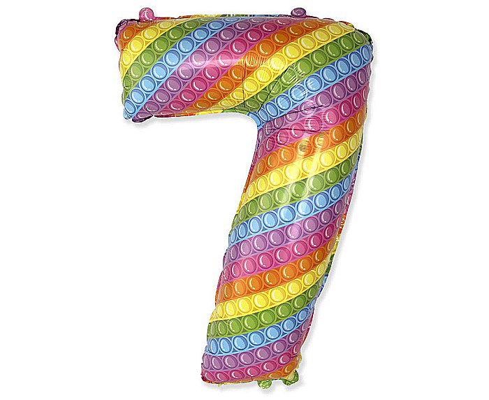 GOD BALON FOLIE ALUMINIU  Number 7, POP IT, 85cm 901817POP [1]