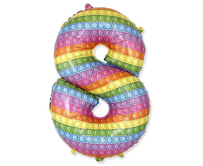 GOD BALON FOLIE ALUMINIU  Number 8, POP IT, 85cm 901818POP [1]