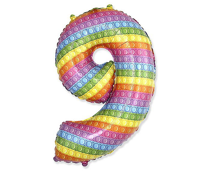 GOD BALON FOLIE ALUMINIU  Number 9, POP IT, 85cm 901819POP [1]