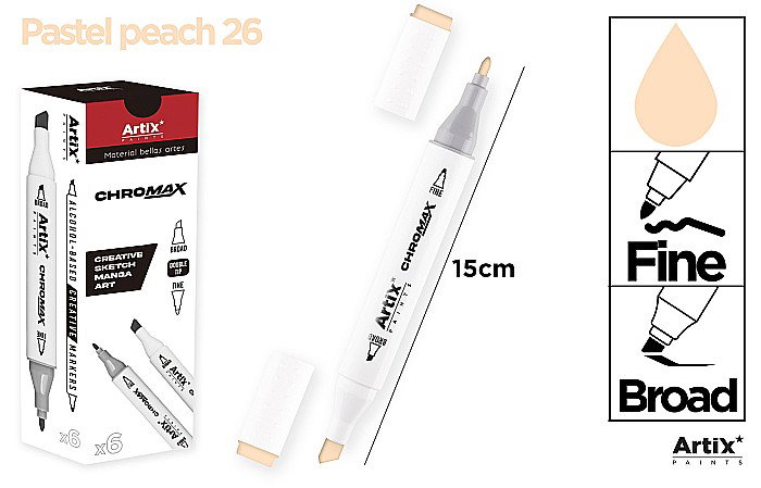 ART MARKER IPB 2 CAPETE PIERSICA PASTEL 26 PP915-26 nn [1]