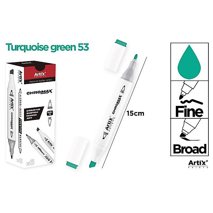 ART MARKER IPB 2 CAPETE VERDE TURQUOISE 53 PP915-53 nn [1]