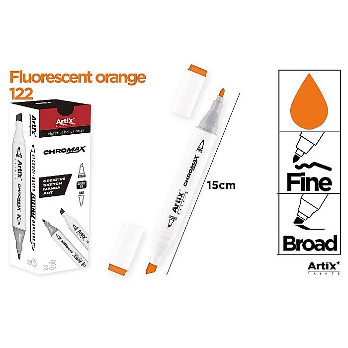 ART MARKER IPB 2 CAPETE PORTOCALIU FLUORESCENT 122 PP915-9 nn [1]
