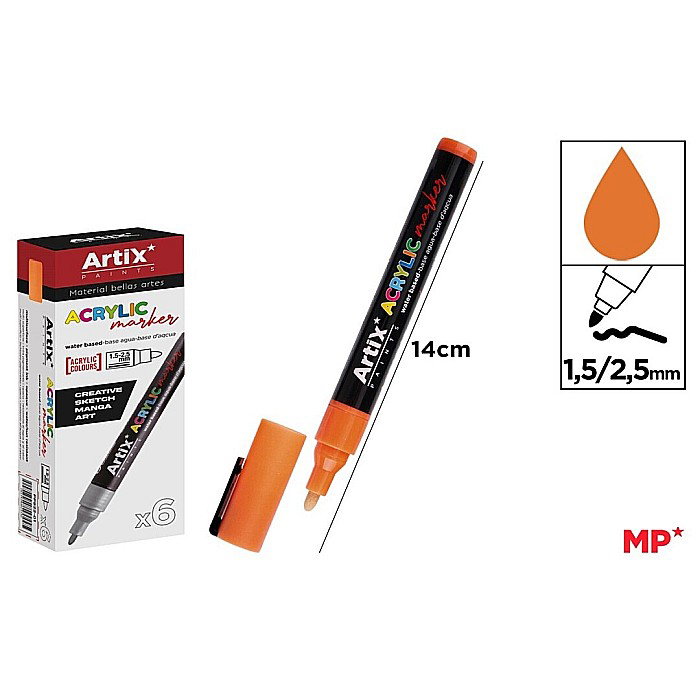 MARKER ACRILIC IPB 1.5-2.5MM PORTOCALIU PP922-08 [1]