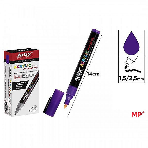 MARKER ACRILIC IPB 1.5-2.5MM MOV PP922-21 [1]