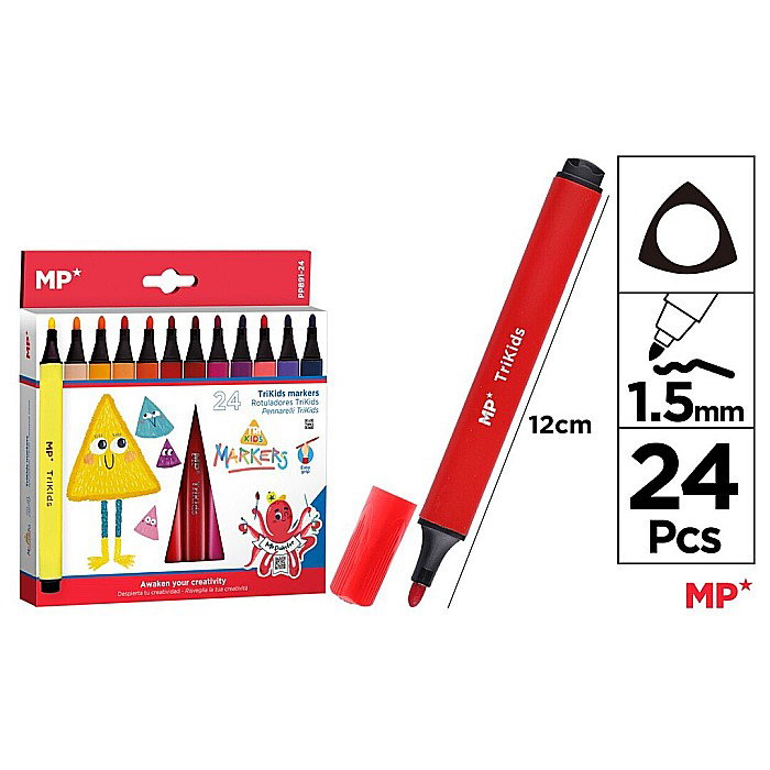 CARIOCI TRIKIDS IPB 24 CULORI/SET TRIUNGHIULARE PP891-24 [1]