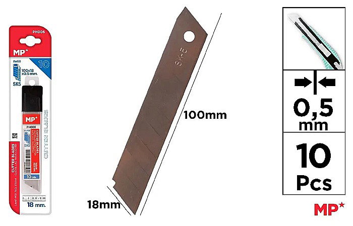 REZERVA CUTTER IPB 18MM 10/SET PH006 [1]