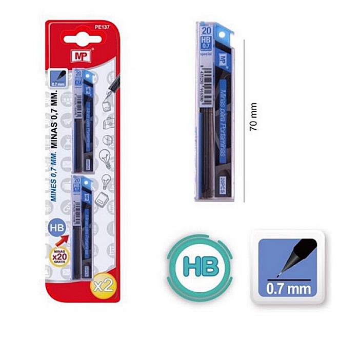 MINA CREION IPB 0.7MM HB 20 BUCATI/2SET PE137 [1]