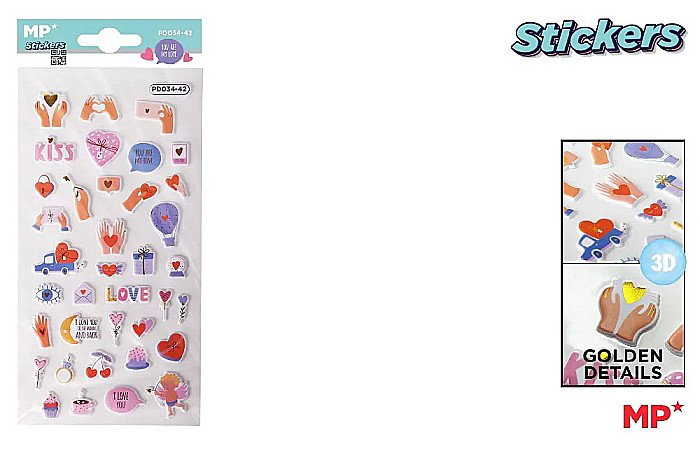 STICKER 3D IPB LOVE PD034-42 [1]