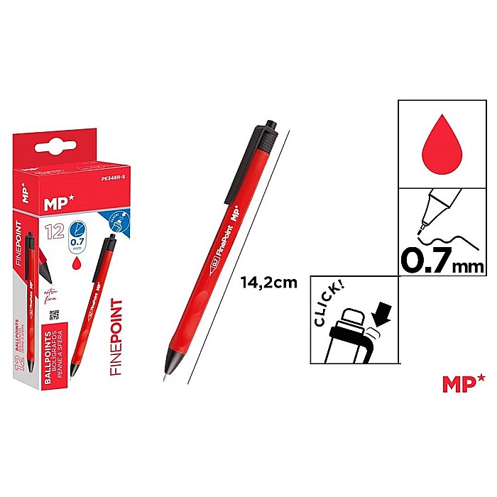 PIX IPB 0.7MM CLICK ROSU PE348R-S [1]