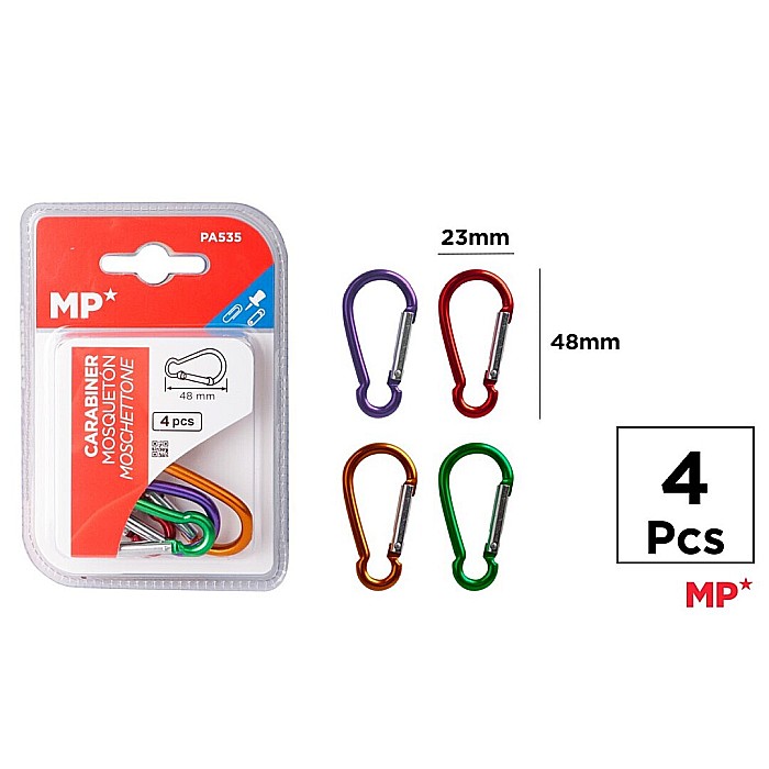 CARABINA ALUMINIU IPB COLOR 23*48MM 4/SET PA535 [1]