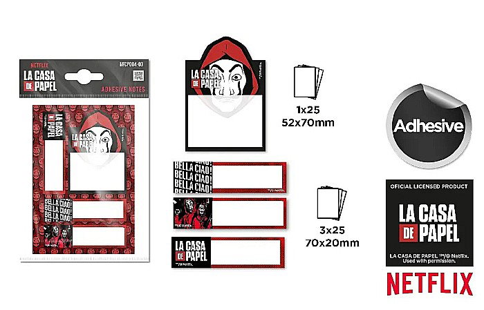 STICK INDEX IPB 52*70MM-70*20MM*25 PCS LA CASA DE PAPEL NFCP004-03 [1]