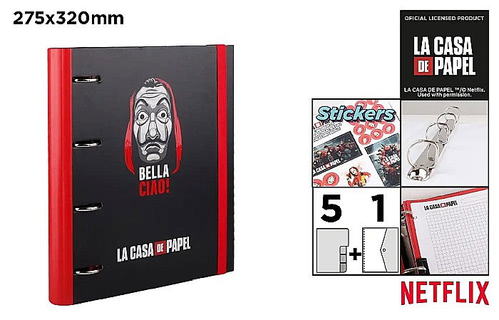 CAIET MECANIC + REZERVA A4 IPB 4 INELE LA CASA DE PAPEL NFCP024-01 [1]