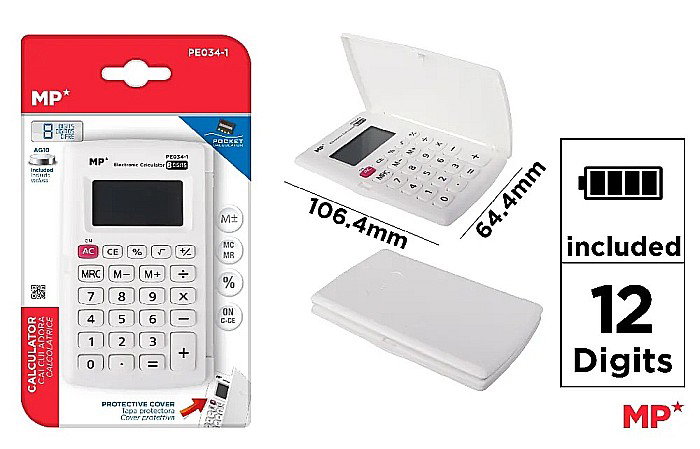 CALCULATOR BUZUNAR IPB 8 DIG ALB PE034-1 [1]