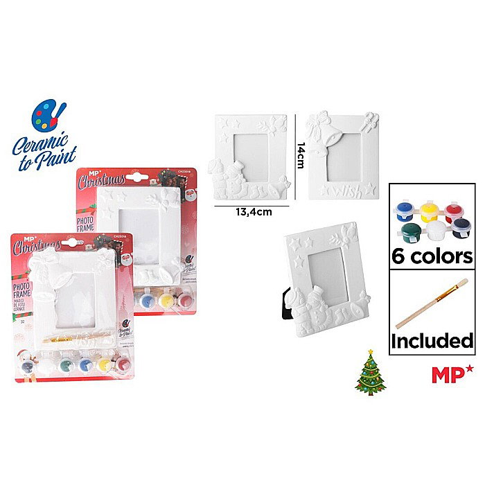 RAMA FOTO CERAMICA IPB PENTRU PICTAT, 6 CULORI + PENSULA CRACIUN CH23018 [1]