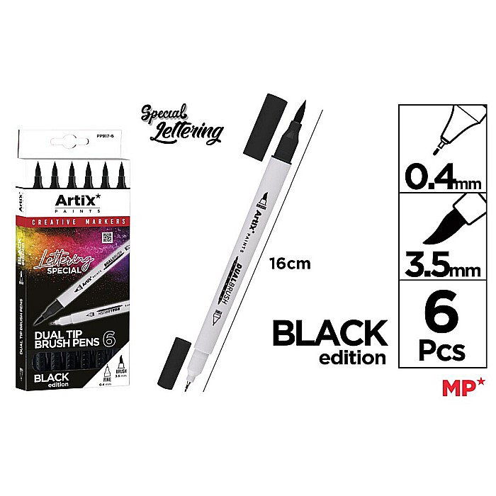 MARKER VARF PENSULA IPB 2 CAPETE 6/SET BLACK EDITION PP917-6 [1]