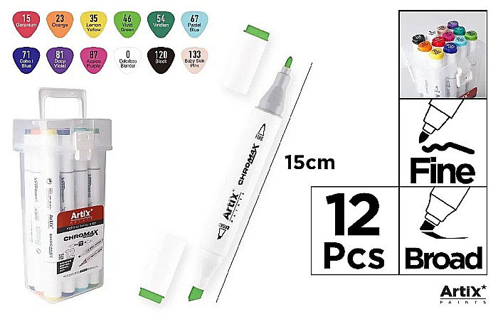 ART MARKER IPB 2 CAPETE 12 CULORI/SET PP927-12 [1]