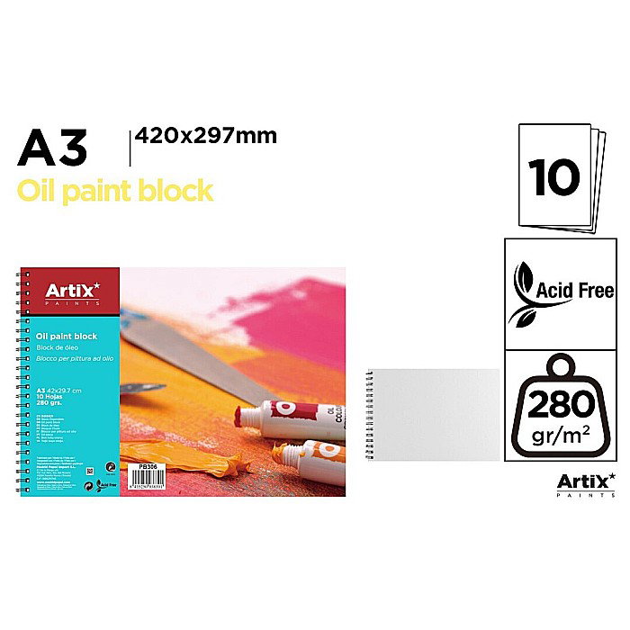 BLOC DESEN ULEI IPB A3 ARTIX SPIRA 10 COLI 280GR/M2 PB306 [1]