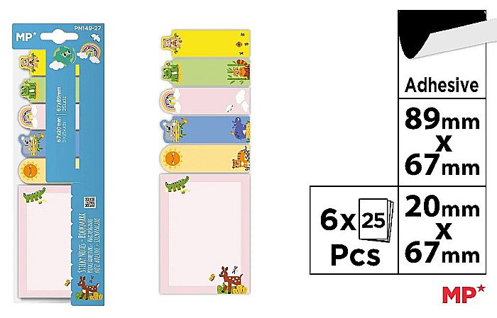 STICK INDEX IPB ANIMALUTE 20*67MM 6*25PCS PN149-27 [1]